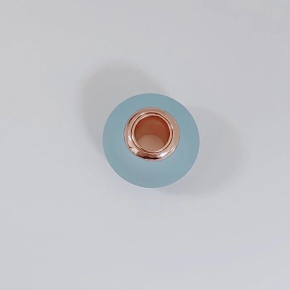 Pandora Matte Blue Murano Glass Charm Bead with box, Rose Gold-Plated - Picture 3 of 4